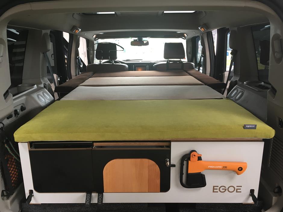 Aménagement amovible Bebox frigo intégré Galaxy Conversion Van